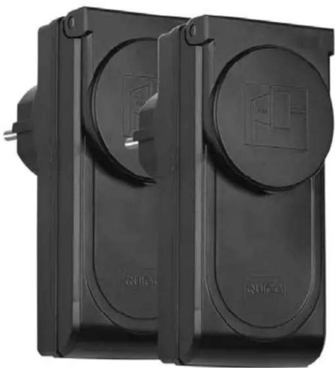 QUIGG GTFSA04 - SET De PRISES radiocommandees pour l'extérieur - 2