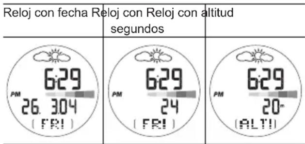 OREGON SCIENTIFIC RA183 - VISUALIZACIONES EN MODO RELOJ - 1