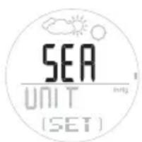 OREGON SCIENTIFIC RA202 - IMPOSTARE ICONA METEO / LIVELLO DEL MARE / ALLARME ALTITUDINE - 5