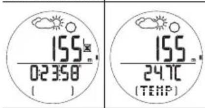 OREGON SCIENTIFIC RA202 - HOOGTEDISPLAYS BEKIJKEN - 1