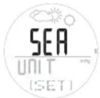 OREGON SCIENTIFIC RA202 - RÉGLER L'ALARME D'ALTITUDE / LE NIVEAU DE LA MER/LES ICONES MÉTEOROLOGIQUES - 3