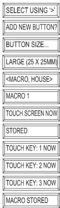 MARMITEK EasyTouch Panel 10 - Nachstehend sehen Sie ein Beispiel, wie Sie eine Makrodrucktaste (25x25cm) hinzufugen, die zwei Befehle durchfuhrt: - 1