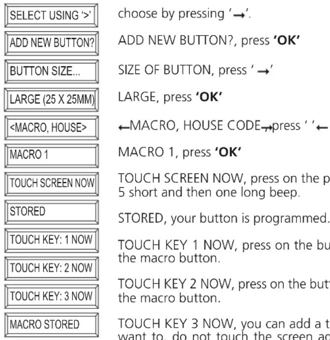 MARMITEK EasyTouch Panel 10 - Adding macros - 1