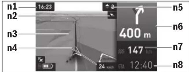 BOSCH Nyon Active Line - Modo de funciona "Mapa y navigacion" - 1