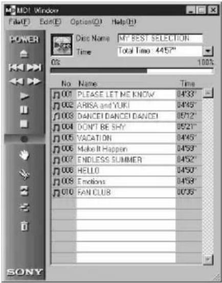 SONY PCLKMD1 - Names and functions of screen - 1