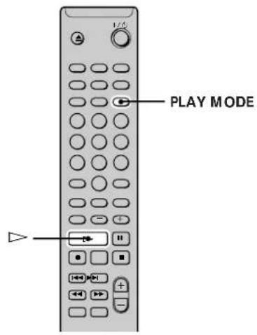 SONY MDSPC2 - Lecture de plages dans le désordre (Shuffle Play — Lecture aléatoire) - 1