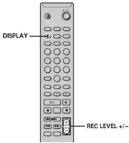 SONY MDSPC2 - Ajustement du niveau d'enregistrement - 1