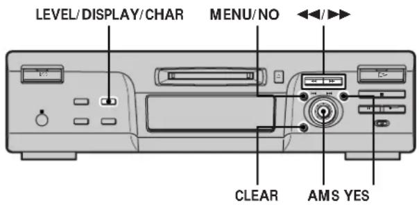 SONY MDSM100 - Nomeação de uma faixa ou MD - 1