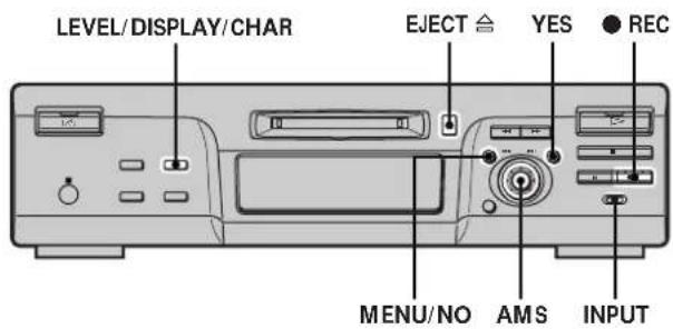 SONY MDSM100 - Ajustement du niveau d'enregistrement - 4