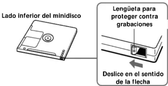 SONY MDSM100 - Para evaporar un bomrado accidental del material grabado - 1
