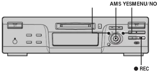 SONY MDSM100 - Inscription de nombres de plaque pendant l'enregistrement (track marking) - 1