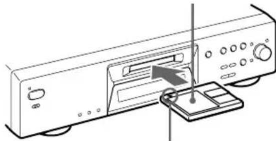 SONY MDSJE480 - Caricamento di un MD - 1