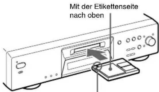 SONY MDSJE480 - Einlagen einer MD - 1