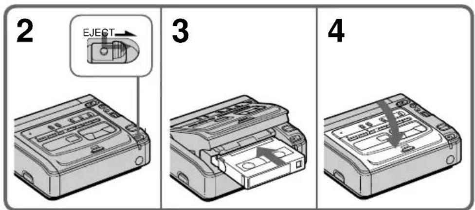 SONY GVD200E - Schritt 3 Einlegeneiner Kassette - 1