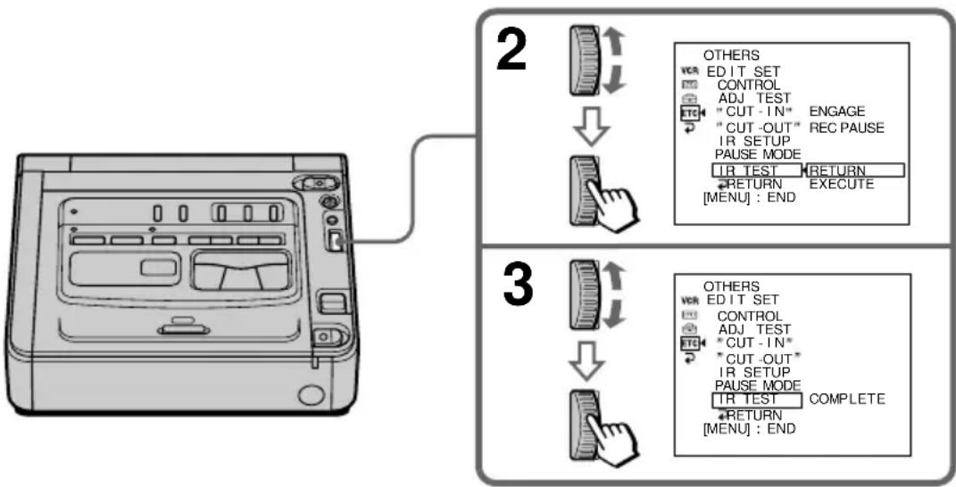 SONY GVD200E - Überprüfen, ob sich der andere (Aufnahme-)Videorecorder steuern laßt - 1