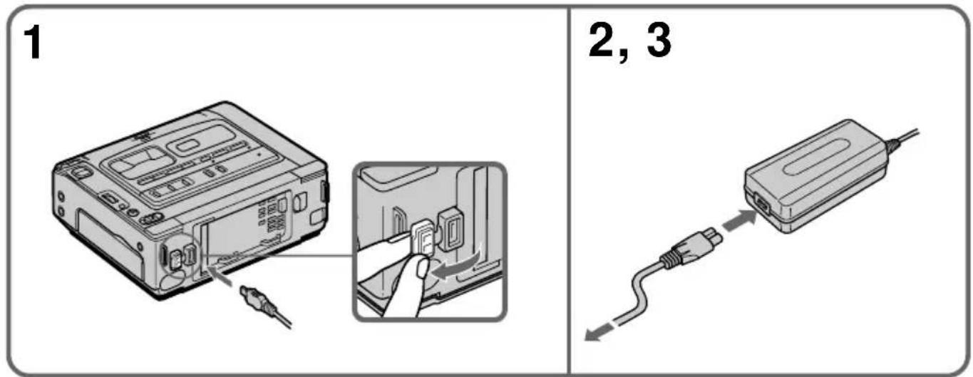 SONY GVD200E - AnschlieBen and das Stromnetz - 1