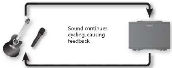 ROLAND AC40 - What is acoustic feedback? - 1