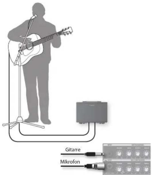 ROLAND AC40 - Singen und gleichzeitig Gitarre spielen. - 1