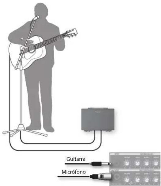 ROLAND AC40 - Puede cantar mientras toca la guitarra. - 1