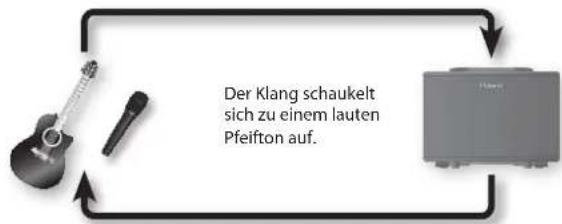 ROLAND AC40 - Was ist eine Rückkopplung? - 1