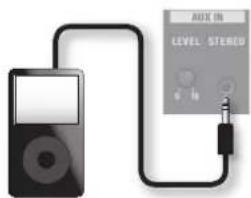 ROLAND AC40 - Jack AUX IN jack/Manopola [LEVEL] - 1