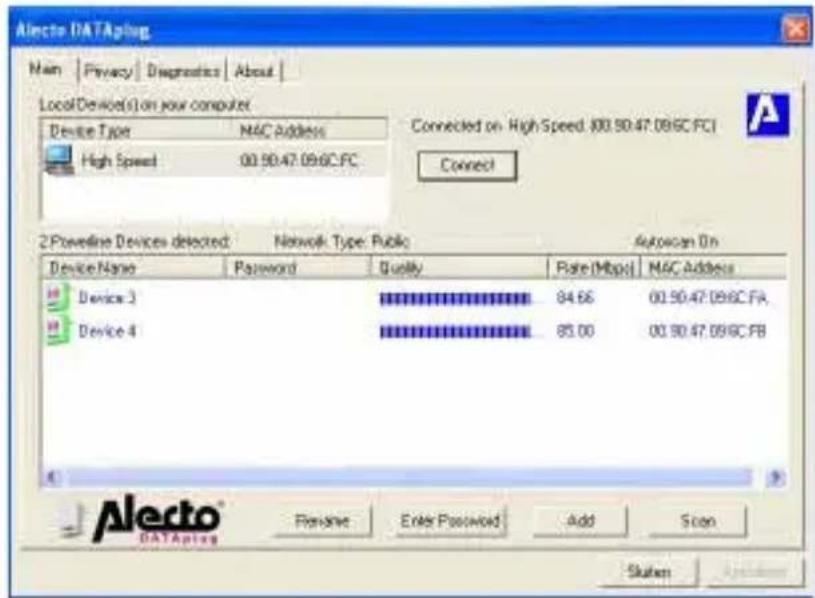 ALECTO HPD850 - Contrôler et programme de l'Alecto Dataplug : - 1