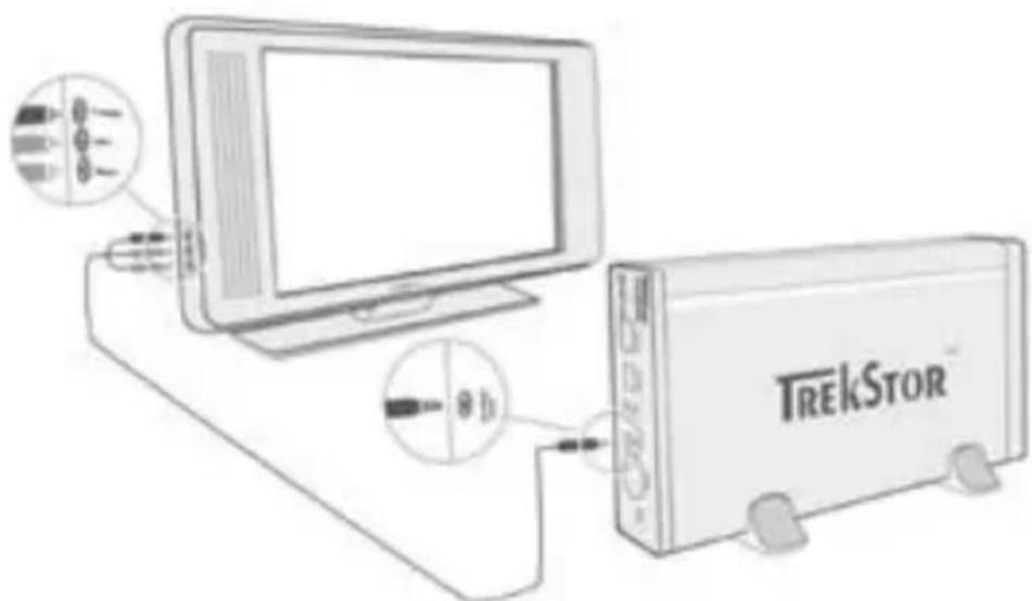 TrekStor Maxi t.u - 4) Raccordement du trekstor moviestation à un PC - 2