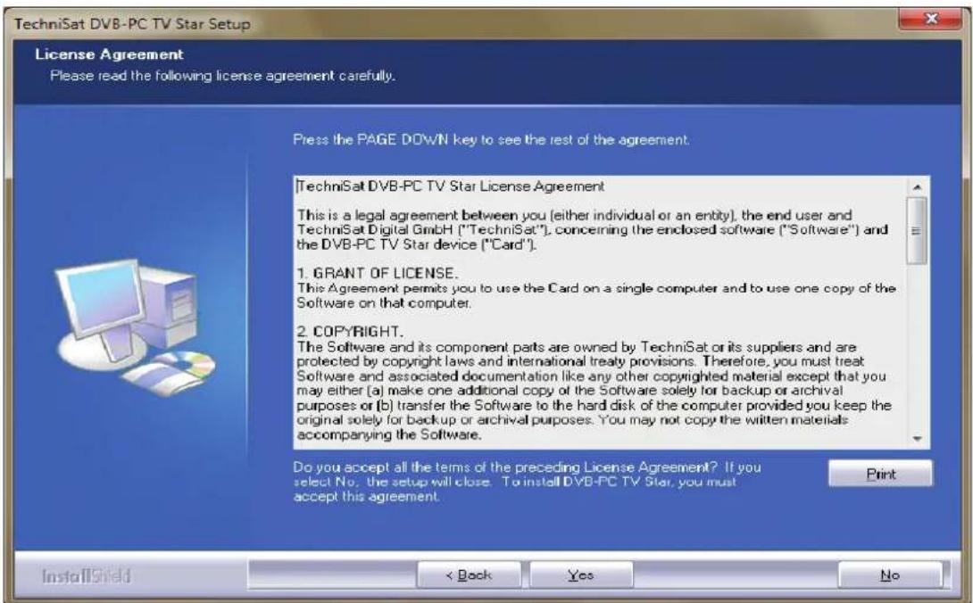 TECHNISAT SkyStar S2 - Installing the DVB-PC TV Stars applications - 5