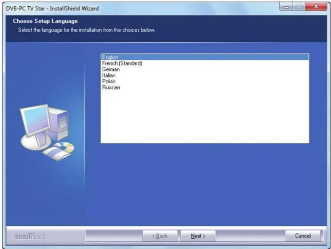 TECHNISAT SkyStar S2 - Installing the DVB-PC TV Stars applications - 2