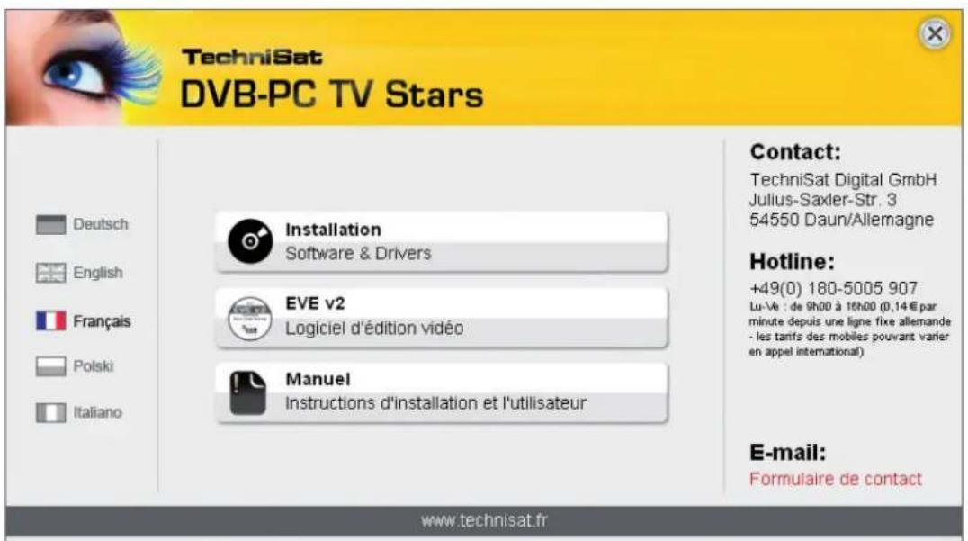 TECHNISAT SkyStar S2 - Installation du pilote et du logiciel - 1