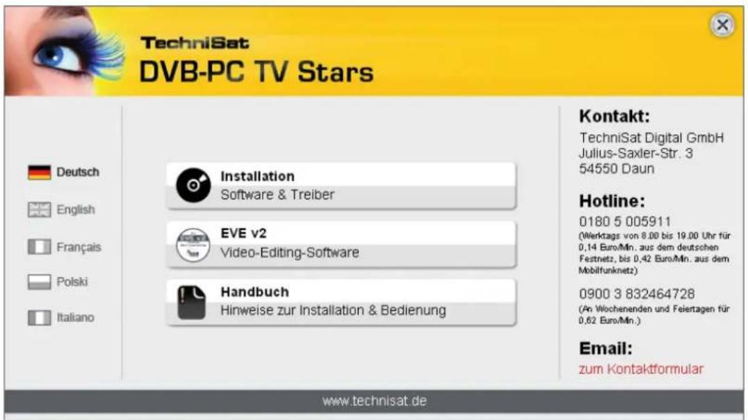 TECHNISAT SkyStar 2 eXpress HD - Installation der Treiber und Softwarepakete - 1