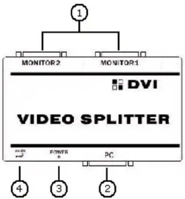 KONIG CMPSPLITDVI10 - CMP-SPLITDVI10 - 1