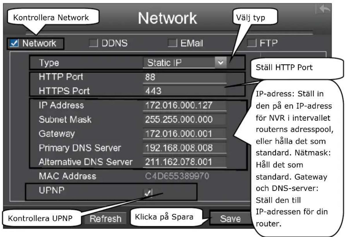 EBODE IPV4NVR - Nätverkskonfiguration - 1
