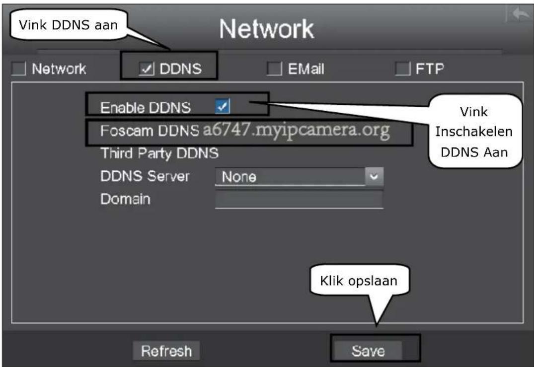EBODE IPV4NVR - Configureer de DDNS. - 1