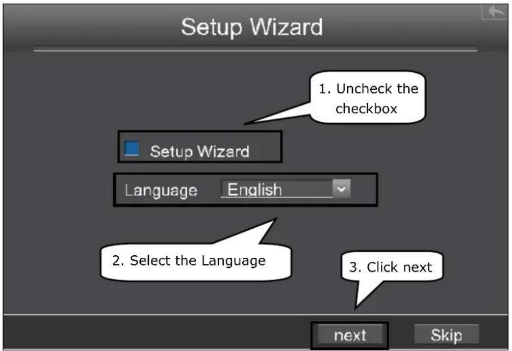 EBODE IPV4NVR - Setup Wizard - 1