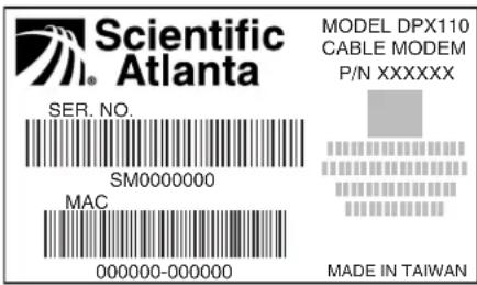 CISCO Webstar DPX110 - Contactez votre fournisseur de services câblés - 1