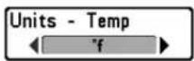 HUMMINBIRD Matrix 37 - Réglage des unités de profondeur : - 1