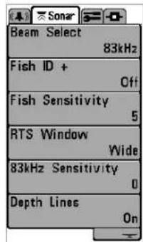 HUMMINBIRD Matrix 37 - Le système de menus - 4