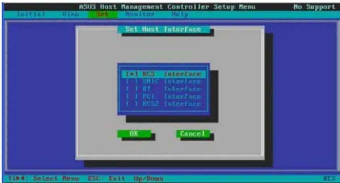 ASUS ASMB4IKVM - 选择主机接口： - 1