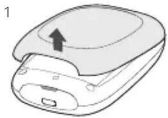 TP-LINK M7650 - Einsetzen der SIM-Karte und des Akkus - 1