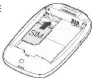 TP-LINK M7650 - Sett inn SIM-kortet og batteriet - 2