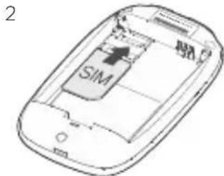 TP-LINK M7650 - SIM-kortin ja akun asentaminen - 2