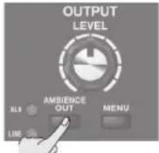 BOSS AD10 - 按下 [AMBIENCE OUT] 按键指定输出方式。 - 1