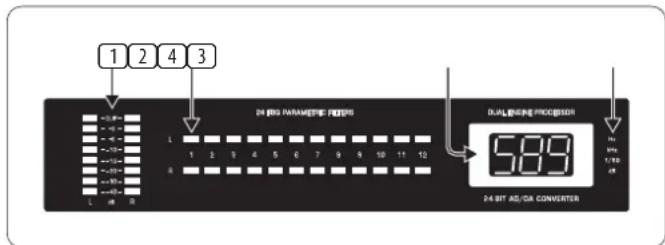 BEHRINGER FBQ1000 - Commandes et Connexions - 1