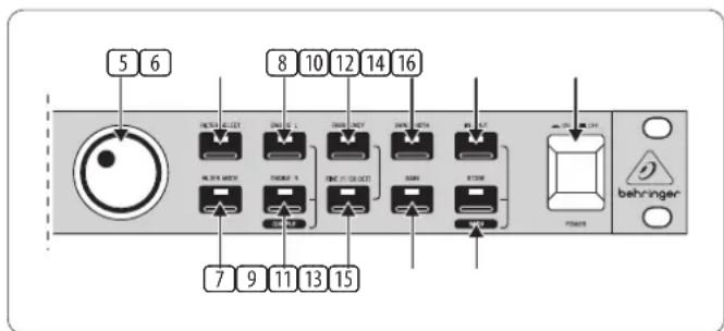 BEHRINGER FBQ1000 - Commandes et Connexions - 2