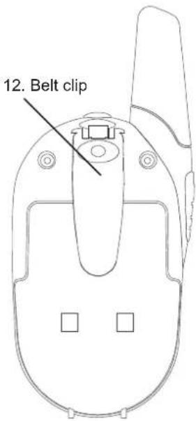 12. Belt clip