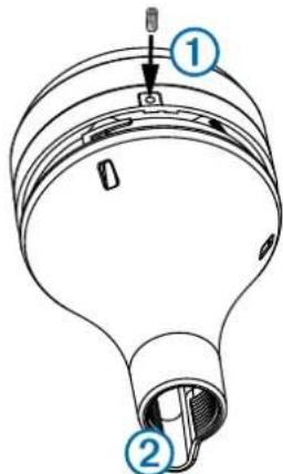 GARMIN GA 38 - Montaje de la antenna con el cable colocado a工程技术 del poste - 1