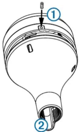 GARMIN GA 38 - Stangenmontage der Antenne mitinnen geführtem Kabel - 1
