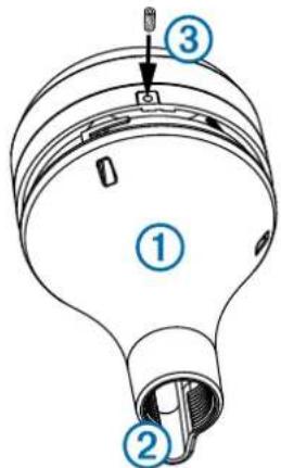 GARMIN GA 38 - Installazione dell'antenna facendo passare il cavo esternamente - 1