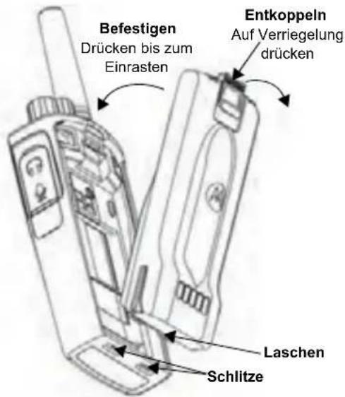 ZEBRA XT460 - Installieren des Lithium-Ionen-Akkus (Li-Ion) - 1
